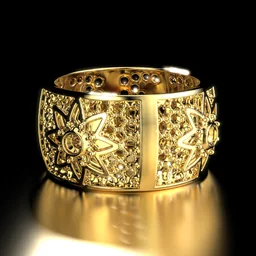 An EGG$ Part: a gold belly band, one of the components set into a Core