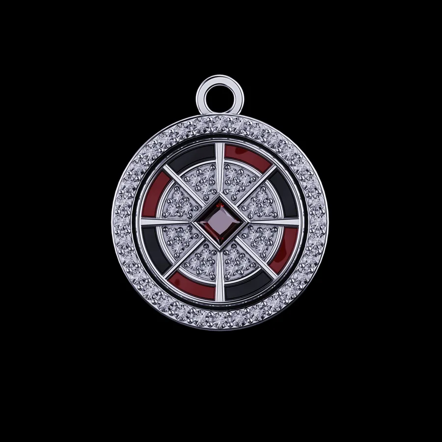 Blackjack insert design in red and black
