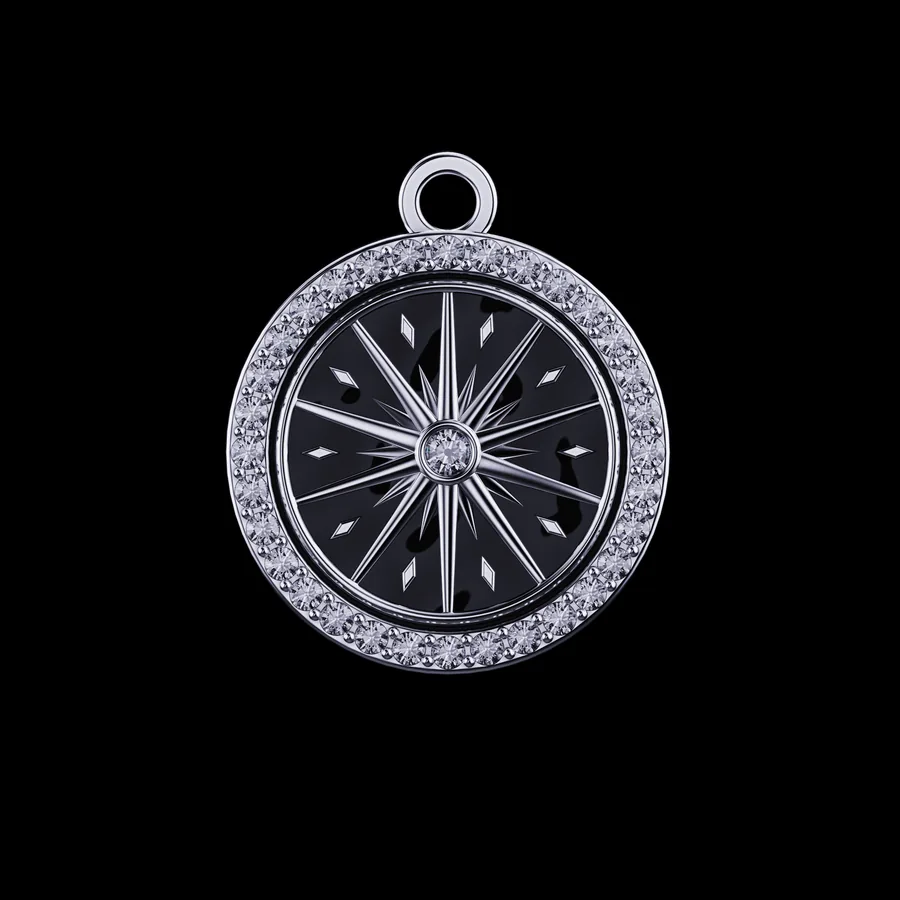 Compass rose insert design